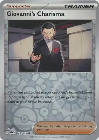 151 Set Giovanni's Charisma #161/165 reverse holo